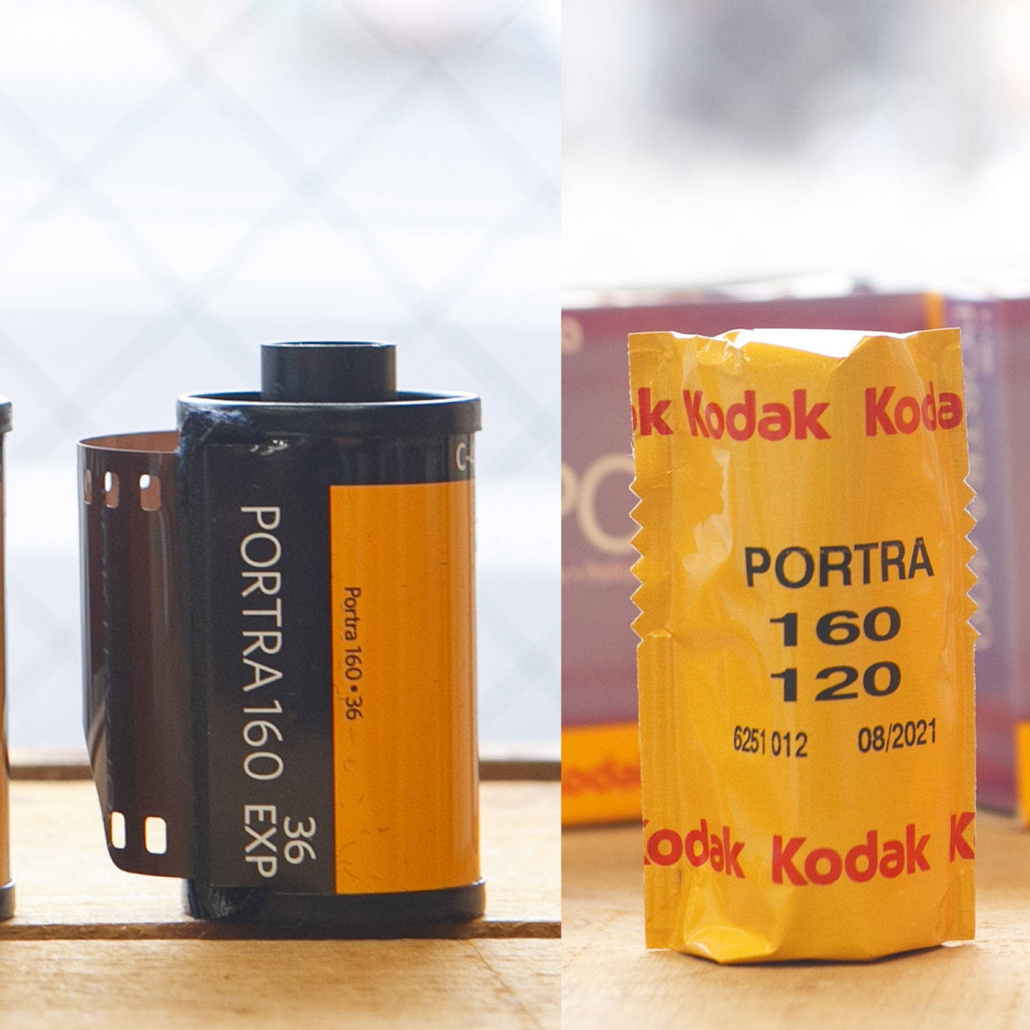 最初の 生産終了品 未使用/期限切れ Kodak PORTRA 160NC 120 フィルム 